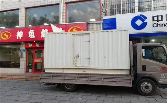 天坛街道出租发电机施工案例
